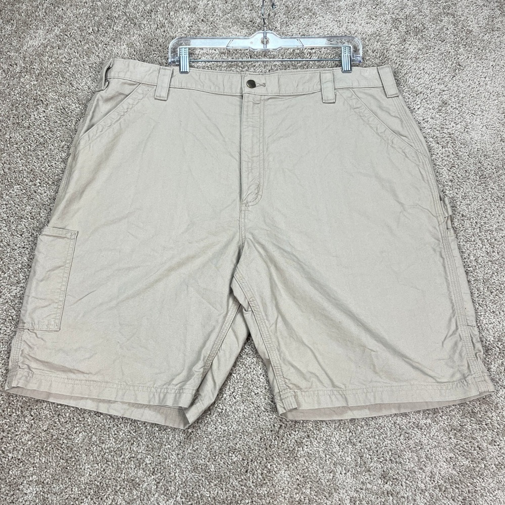 Carhartt B147 Tan Original Fit Carpenter Shorts Men's‎ Size 42 Workwear